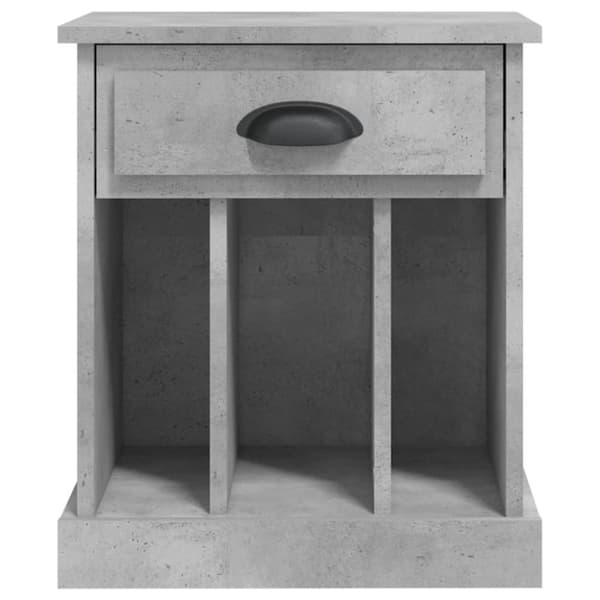 vidaXL sengeborde 2 stk. 43x36x50 cm betongrå -  Natborde