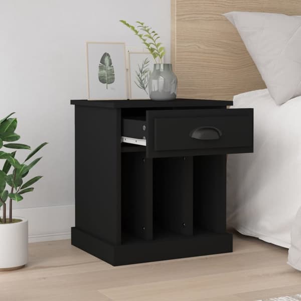 vidaXL Yöpöydät 2 kpl musta 43x36x50 cm -  Yöpöydät