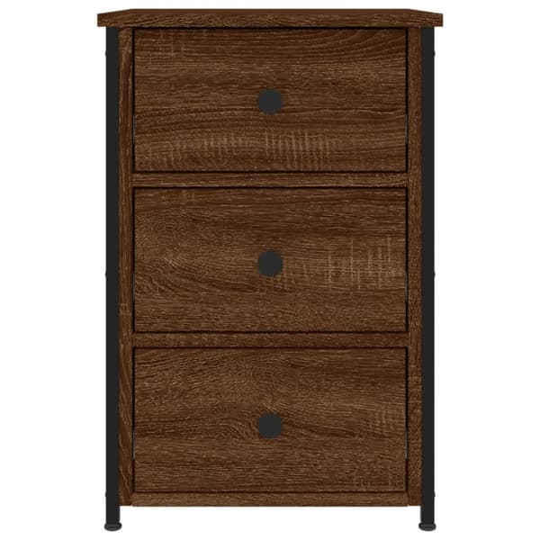 vidaXL sengebord 40x36x60 cm konstrueret træ brun egetræsfarve -  Natborde