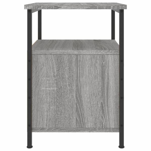 vidaXL sengeborde 2 stk. 34x35,5x50 cm konstrueret træ grå sonoma-eg - Natborde