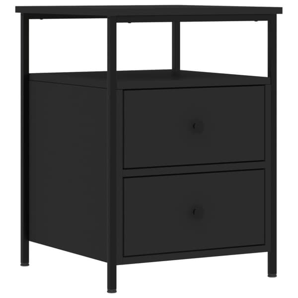 vidaXL sengebord 44x45x60 cm konstrueret træ sort -  Natborde