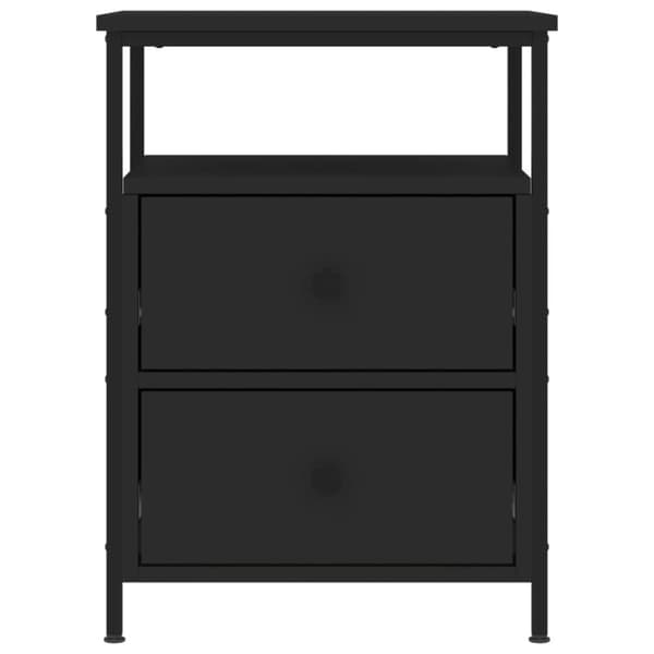 vidaXL sengebord 44x45x60 cm konstrueret træ sort -  Natborde