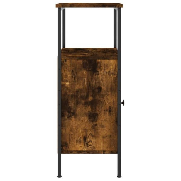 vidaXL sengeborde 2 stk. 41x31x80 cm konstrueret træ røget egetræ - Natborde