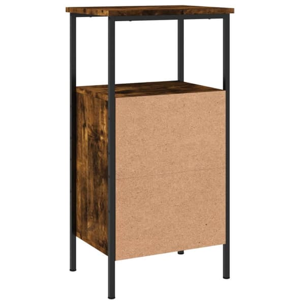 vidaXL sengeborde 2 stk. 41x31x80 cm konstrueret træ røget egetræ - Natborde