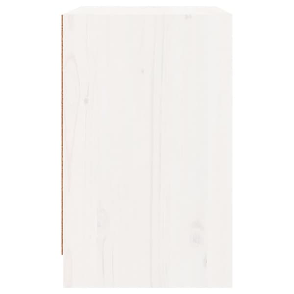 vidaXL Yöpöytä valkoinen 40x31x50 cm täysi mänty - Yöpöydät