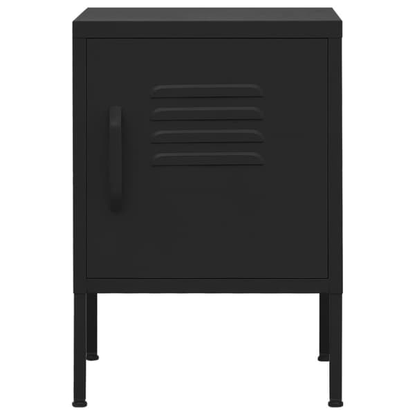 vidaXL natbord 35x35x51 cm stål sort - Natborde