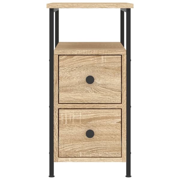 vidaXL sengebord 30x60x60 cm konstrueret træ sonoma-eg -  Natborde