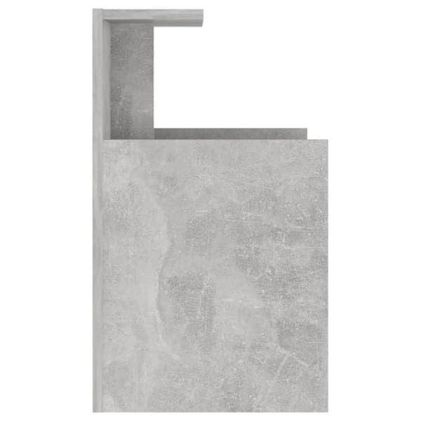 vidaXL sengeskab 40x35x60 cm spånplade betongrå - Natborde