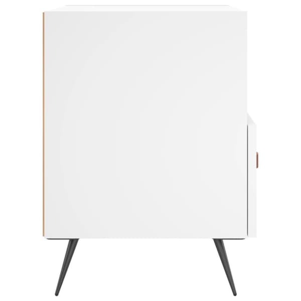 vidaXL sengeborde 2 stk. 40x35x47,5 cm konstrueret træ hvid - Natborde