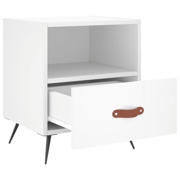 vidaXL sengeborde 2 stk. 40x35x47,5 cm konstrueret træ hvid - Natborde
