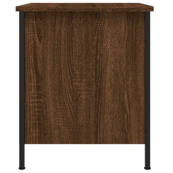 vidaXL sengeborde 2 stk. 40x42x50 cm konstrueret træ brunt egetræ - Natborde