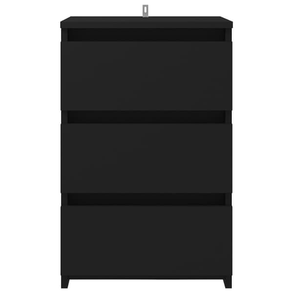 vidaXL sengeskab 40x35x62,5 cm spånplade sort - Natborde