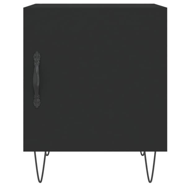 vidaXL Yöpöydät 2 kpl musta 40x40x50 cm tekninen puu - Yöpöydät