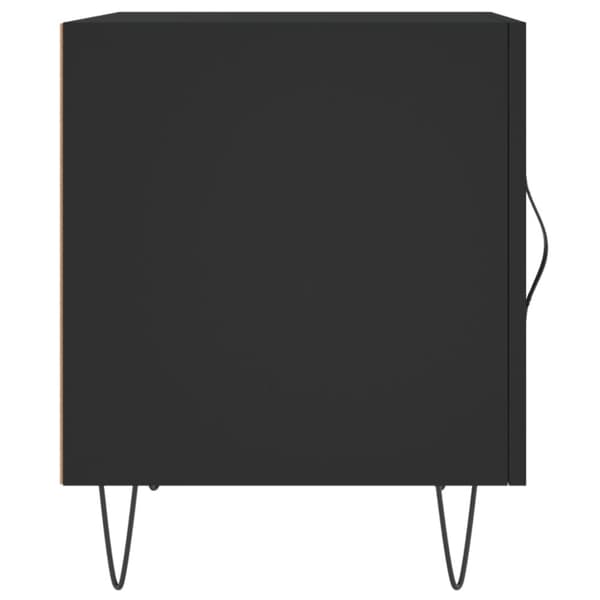 vidaXL Yöpöydät 2 kpl musta 40x40x50 cm tekninen puu - Yöpöydät