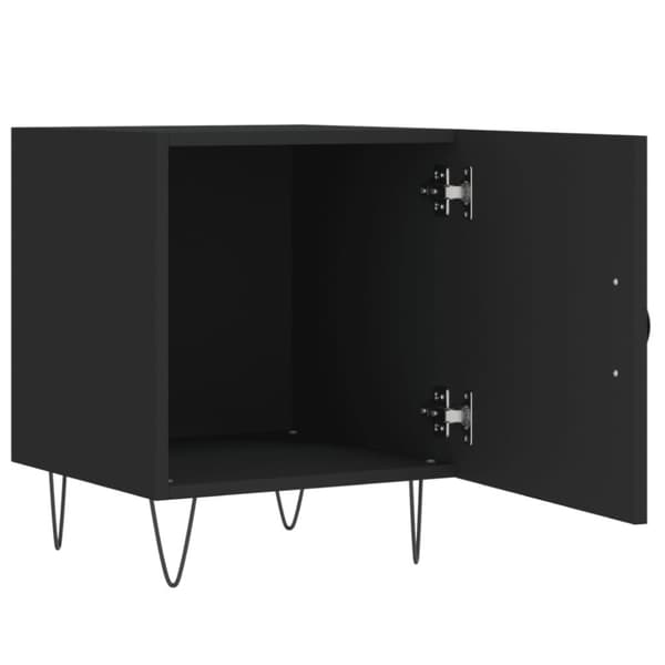 vidaXL Yöpöydät 2 kpl musta 40x40x50 cm tekninen puu - Yöpöydät