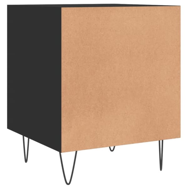 vidaXL Yöpöydät 2 kpl musta 40x40x50 cm tekninen puu - Yöpöydät