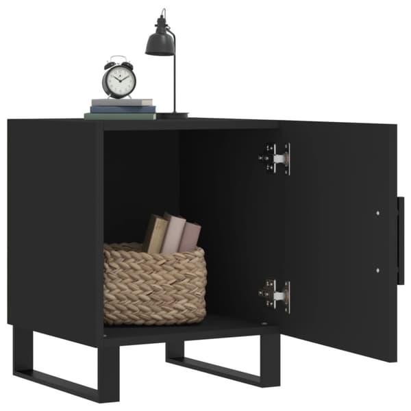 vidaXL Yöpöydät 2 kpl musta 40x40x50 cm tekninen puu -  Yöpöydät