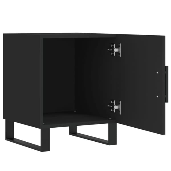 vidaXL Yöpöydät 2 kpl musta 40x40x50 cm tekninen puu -  Yöpöydät