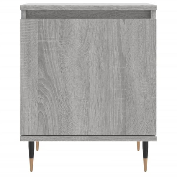 vidaXL sengeborde 2 stk. 40x30x50 cm konstrueret træ grå sonoma-eg - Natborde
