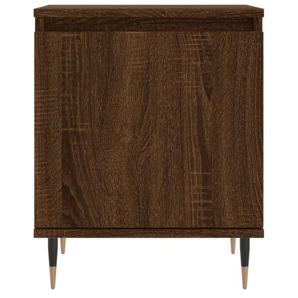 vidaXL Sängbord 2 st brun ek 40x30x50 cm konstruerat trä - Nattduksbord