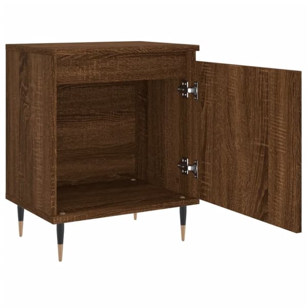 vidaXL Sängbord 2 st brun ek 40x30x50 cm konstruerat trä -  Nattduksbord