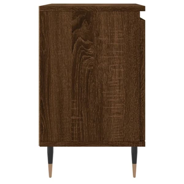 vidaXL Sängbord 2 st brun ek 40x30x50 cm konstruerat trä - Nattduksbord