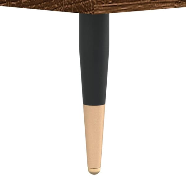 vidaXL Sängbord 2 st brun ek 40x30x50 cm konstruerat trä - Nattduksbord