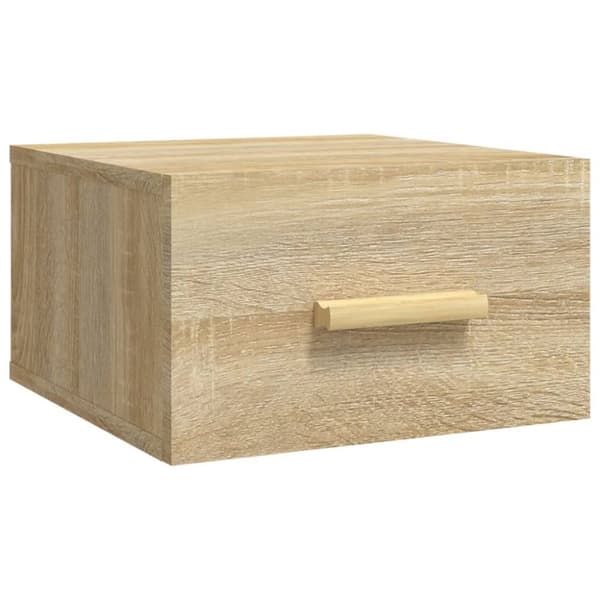 vidaXL Väggmonterade sängbord 2 st sonoma-ek 35x35x20 cm - Nattduksbord