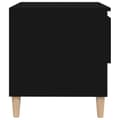 Miniatyrbillede 7 af 11: vidaXL sengeborde 2 stk. 50x46x50 cm konstrueret træ sort -  Natborde