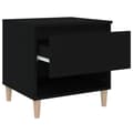 Miniatyrbillede 8 af 11: vidaXL sengeborde 2 stk. 50x46x50 cm konstrueret træ sort -  Natborde