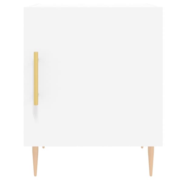 vidaXL sengeborde 2 stk. 40x40x50 cm konstrueret træ hvid - Natborde