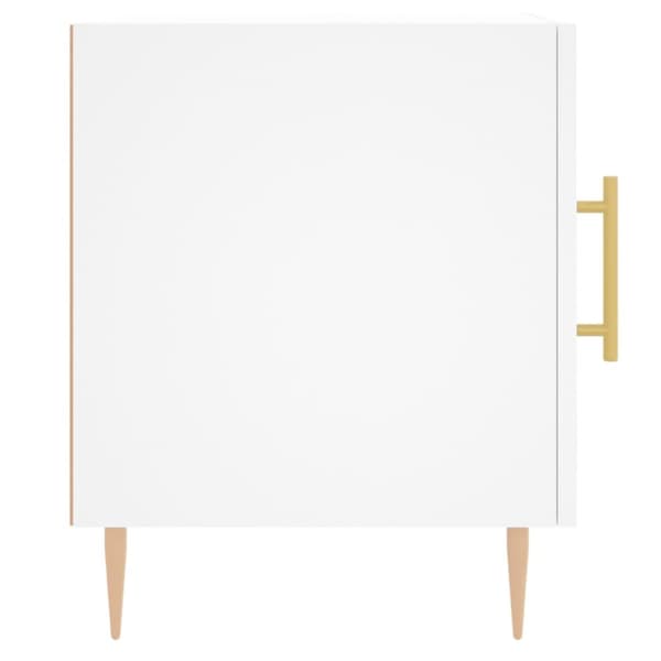 vidaXL sengeborde 2 stk. 40x40x50 cm konstrueret træ hvid - Natborde