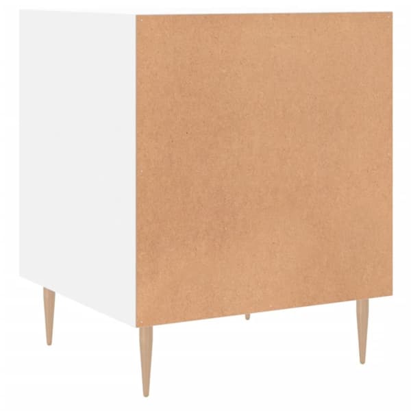 vidaXL sengeborde 2 stk. 40x40x50 cm konstrueret træ hvid - Natborde