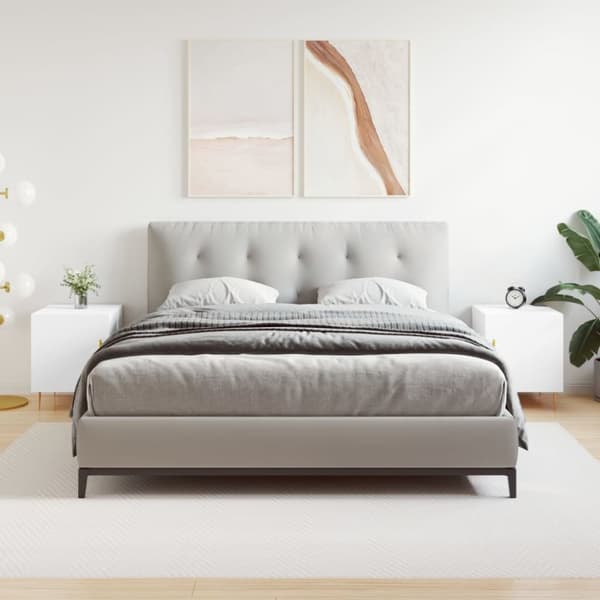 vidaXL sengeborde 2 stk. 40x40x50 cm konstrueret træ hvid - Natborde