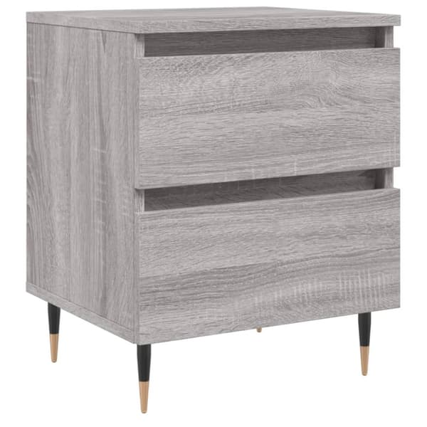 vidaXL sengebord 40x35x50 cm konstrueret træ grå sonoma-eg - Natborde