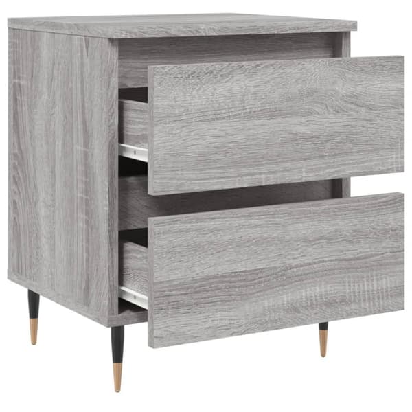 vidaXL sengebord 40x35x50 cm konstrueret træ grå sonoma-eg - Natborde