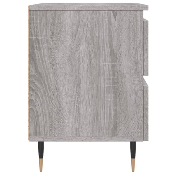 vidaXL sengebord 40x35x50 cm konstrueret træ grå sonoma-eg - Natborde