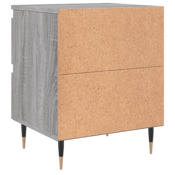 vidaXL sengebord 40x35x50 cm konstrueret træ grå sonoma-eg - Natborde