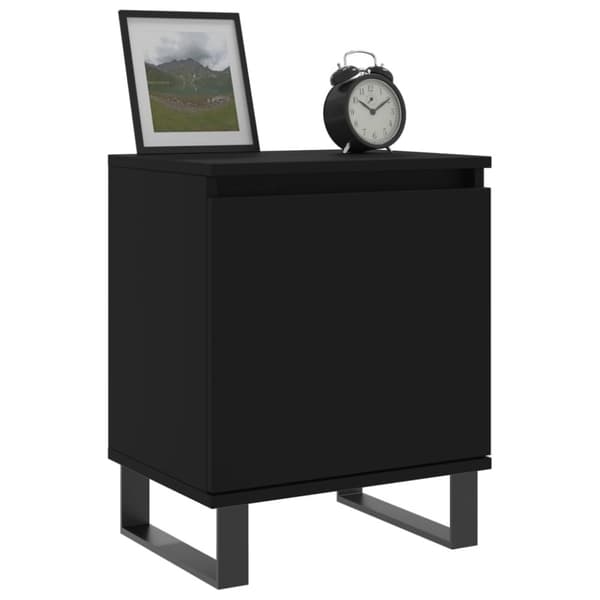 vidaXL Yöpöydät 2 kpl musta 40x30x50 cm tekninen puu -  Yöpöydät