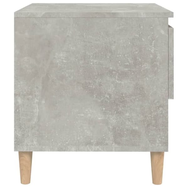 vidaXL sengeborde 2 stk. 50x46x50 cm konstrueret træ betongrå -  Natborde