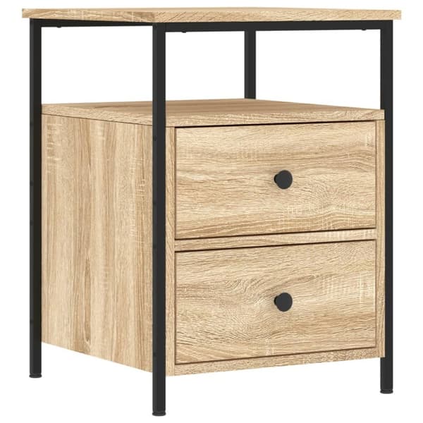 vidaXL sengebord 44x45x60 cm konstrueret træ sonoma-eg -  Natborde