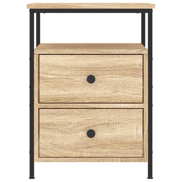 vidaXL sengebord 44x45x60 cm konstrueret træ sonoma-eg -  Natborde