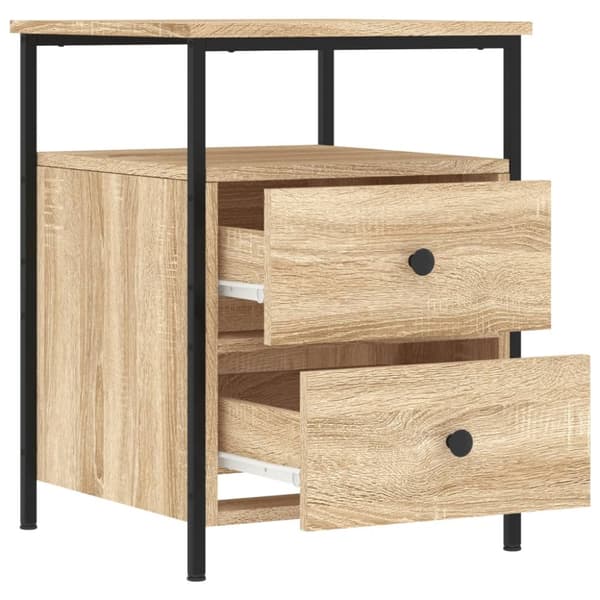vidaXL sengebord 44x45x60 cm konstrueret træ sonoma-eg -  Natborde