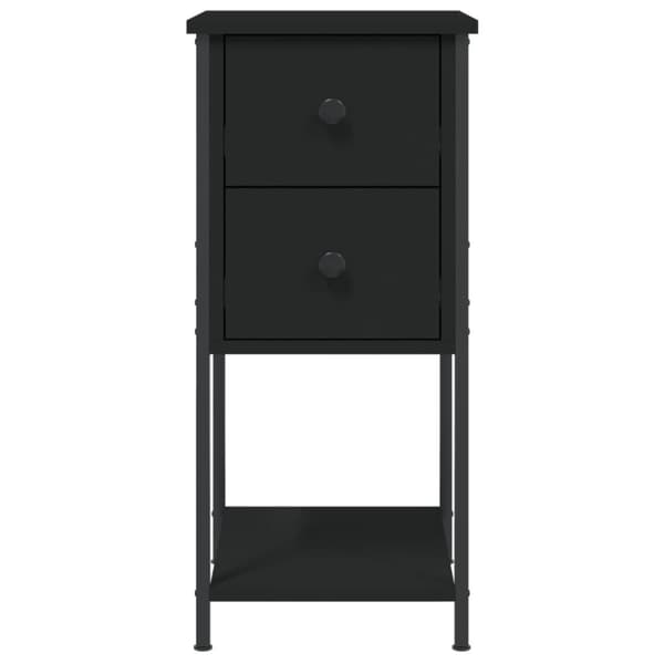 vidaXL sengebord 32x42x70 cm konstrueret træ sort -  Natborde