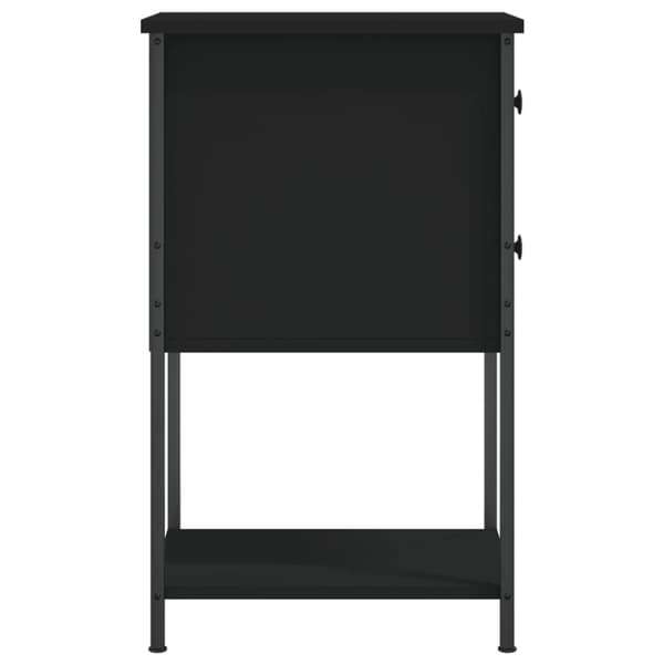 vidaXL sengebord 32x42x70 cm konstrueret træ sort -  Natborde