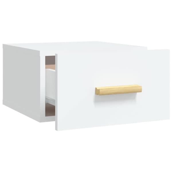 vidaXL Väggmonterade sängbord 2 st vit 35x35x20 cm - Nattduksbord