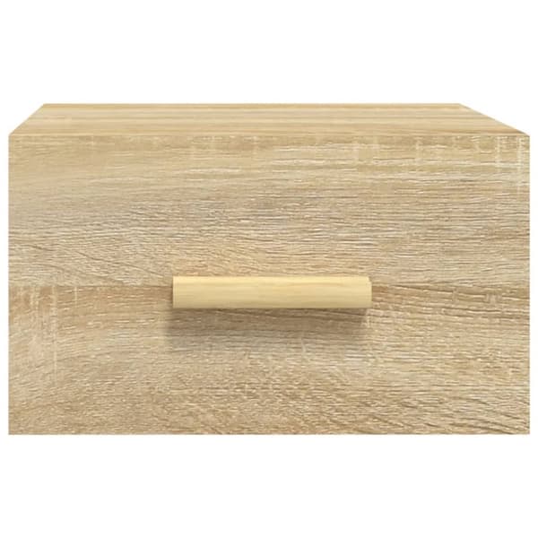 vidaXL væghængt sengebord 35x35x20 cm sonoma-eg - Natborde