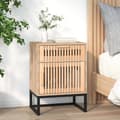 Pikkukuva 5 / 11: vidaXL Yöpöydät 2 kpl 40x30x55,5 cm tekninen puu ja rauta -  Yöpöydät