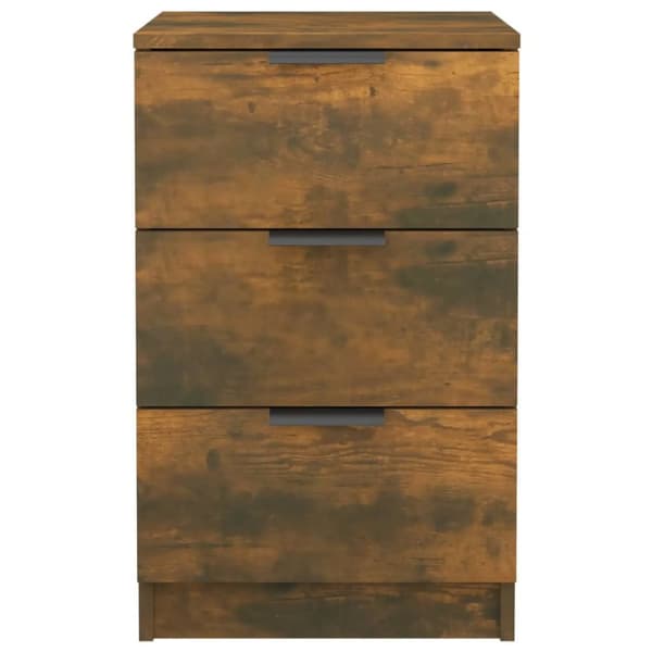 vidaXL sengeborde 2 stk. 40x36x65 cm røget egetræsfarve -  Natborde