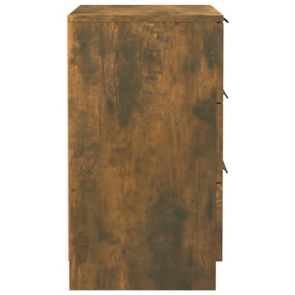 vidaXL sengeborde 2 stk. 40x36x65 cm røget egetræsfarve -  Natborde